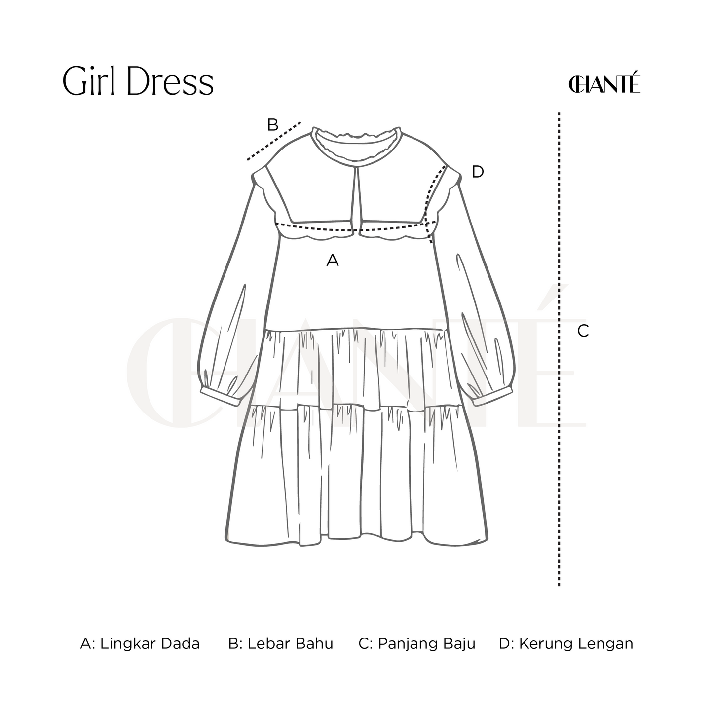 Chanté - Shaza Girl Dress in Sand