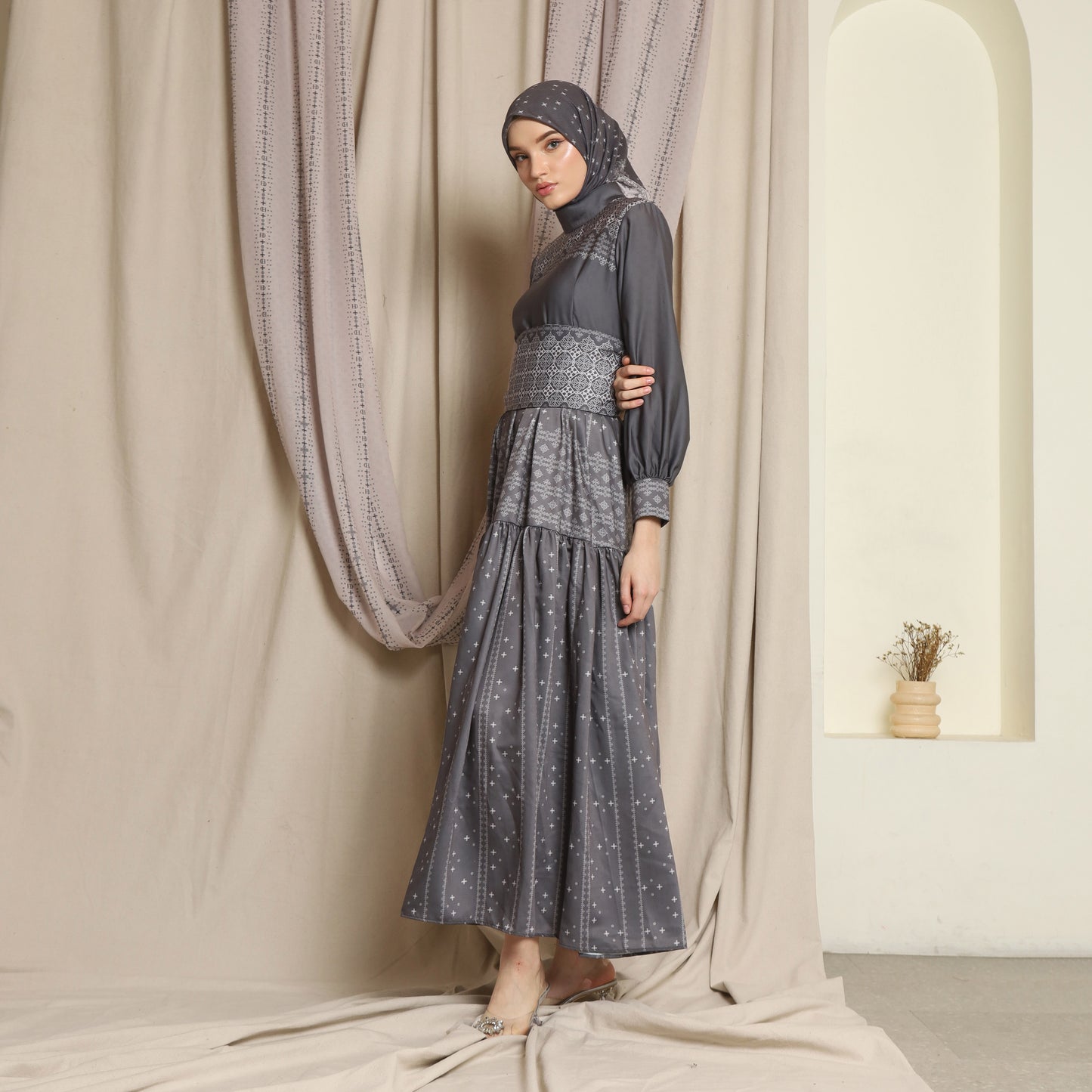 Chanté - Kaylani Dress in Charcoal