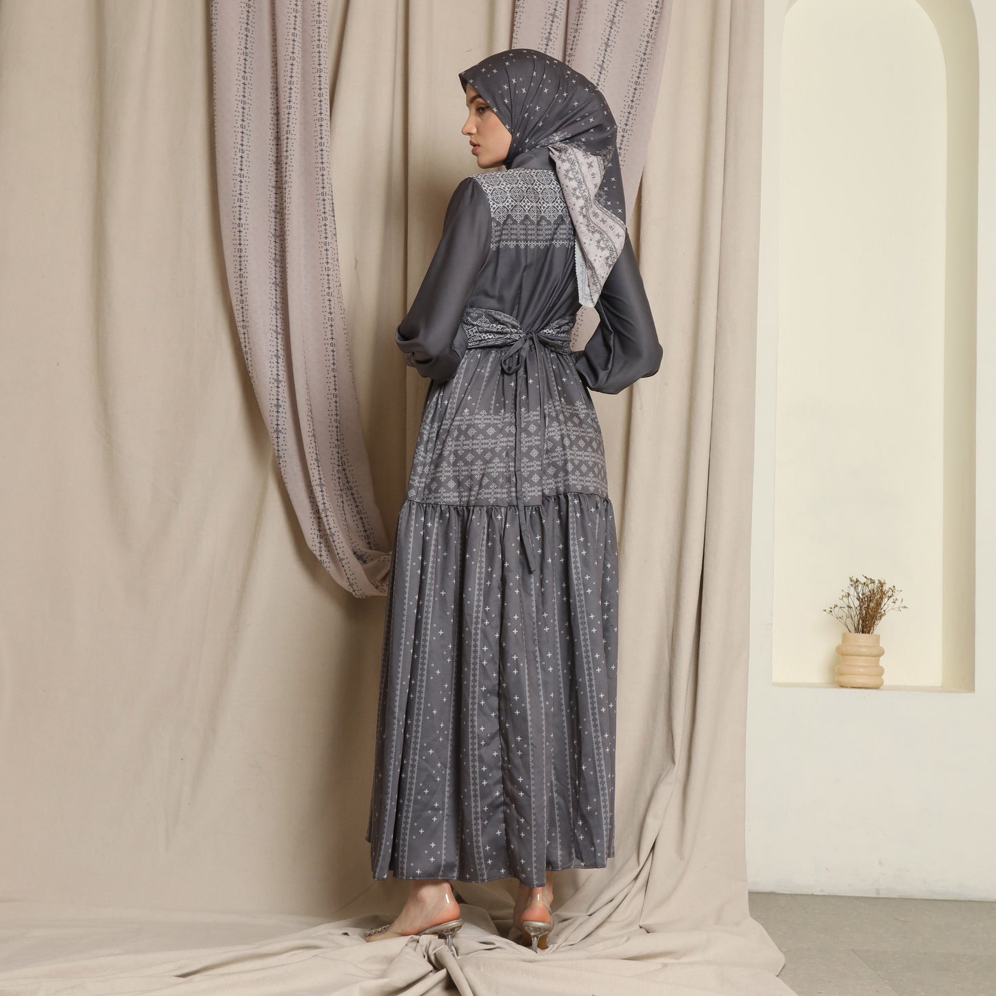Chanté - Kaylani Dress in Charcoal