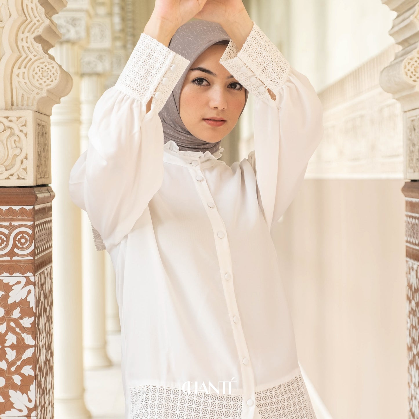 Chanté - Amelie Shirt in Broken White
