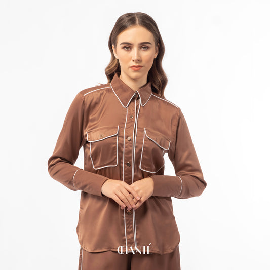 Chanté - Aaliyah Shirt in Choco