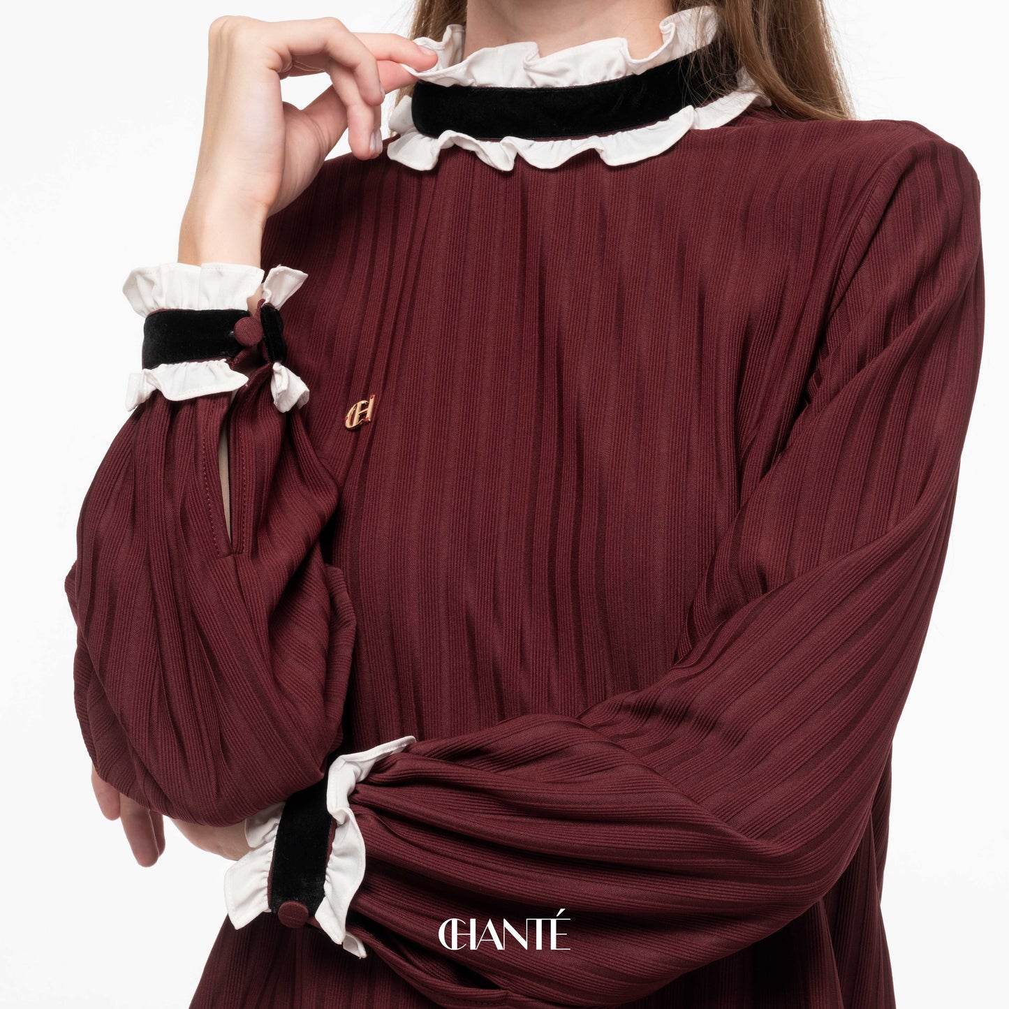 Chanté - Claire Blouse in Maroon