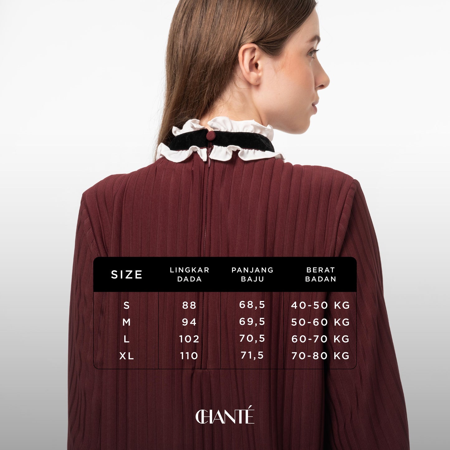 Chanté - Claire Blouse in Maroon