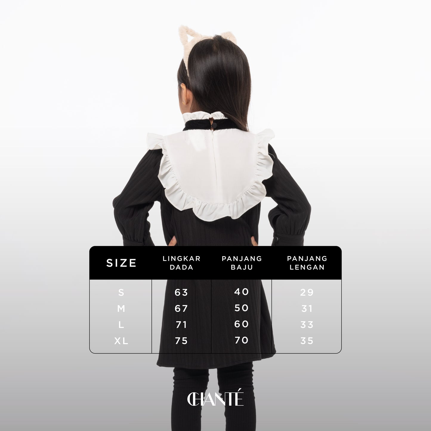 Chanté - Claire Girl Dress in Black
