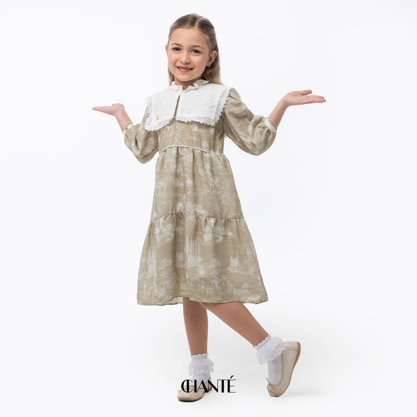 Chanté - Blanca Girl Dress in Sand