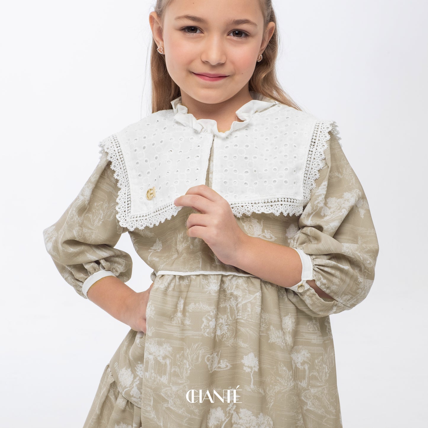 Chanté - Blanca Girl Dress in Sand