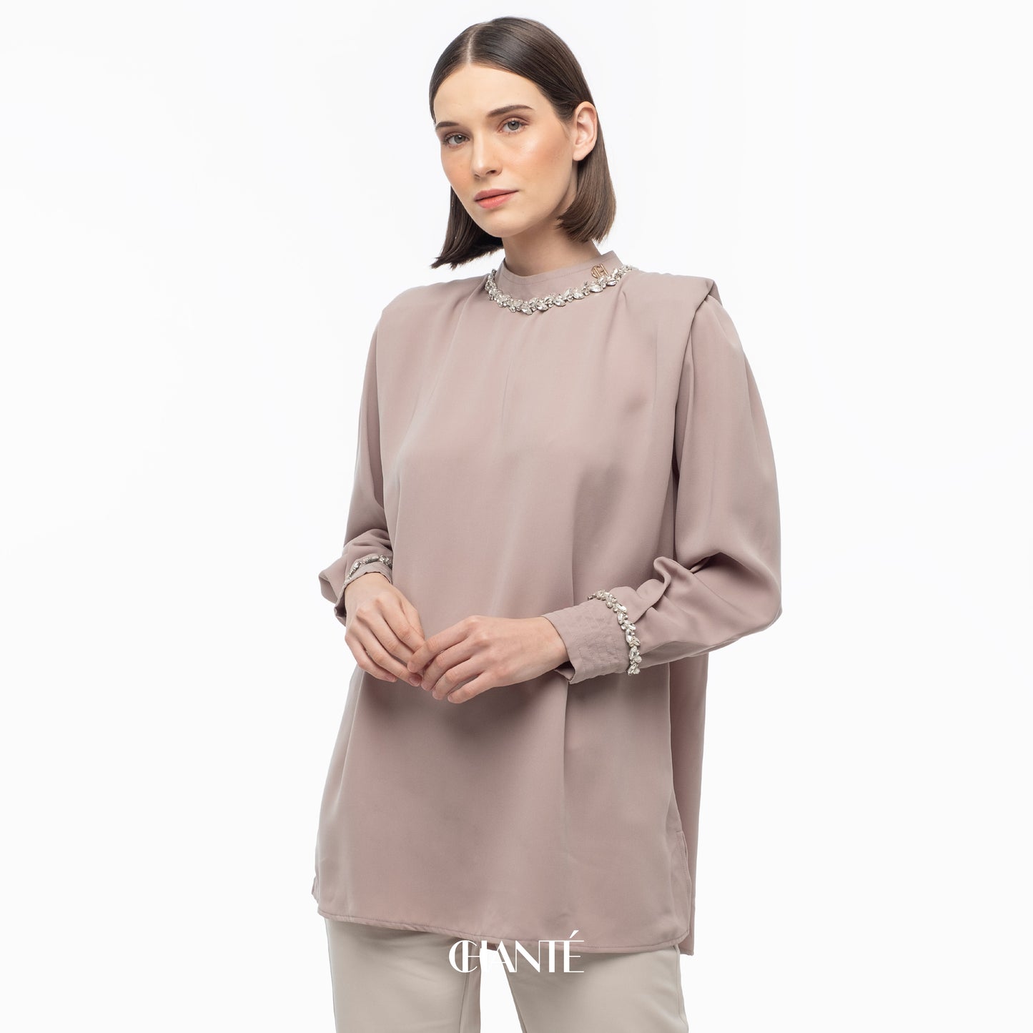 Chanté - Atiya Blouse in Grey