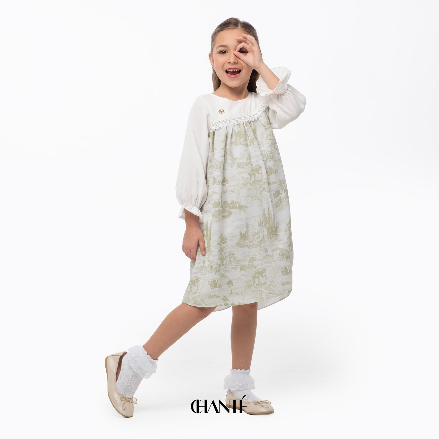 Chanté - Brittany Girl Dress in Brown