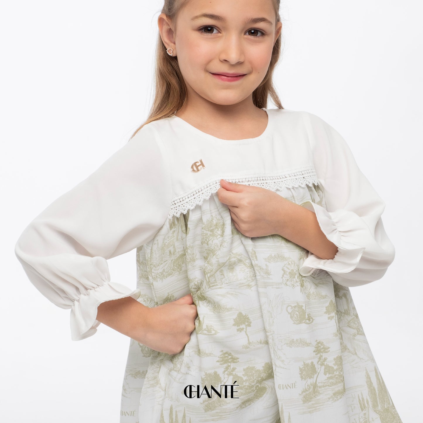 Chanté - Brittany Girl Dress in Brown