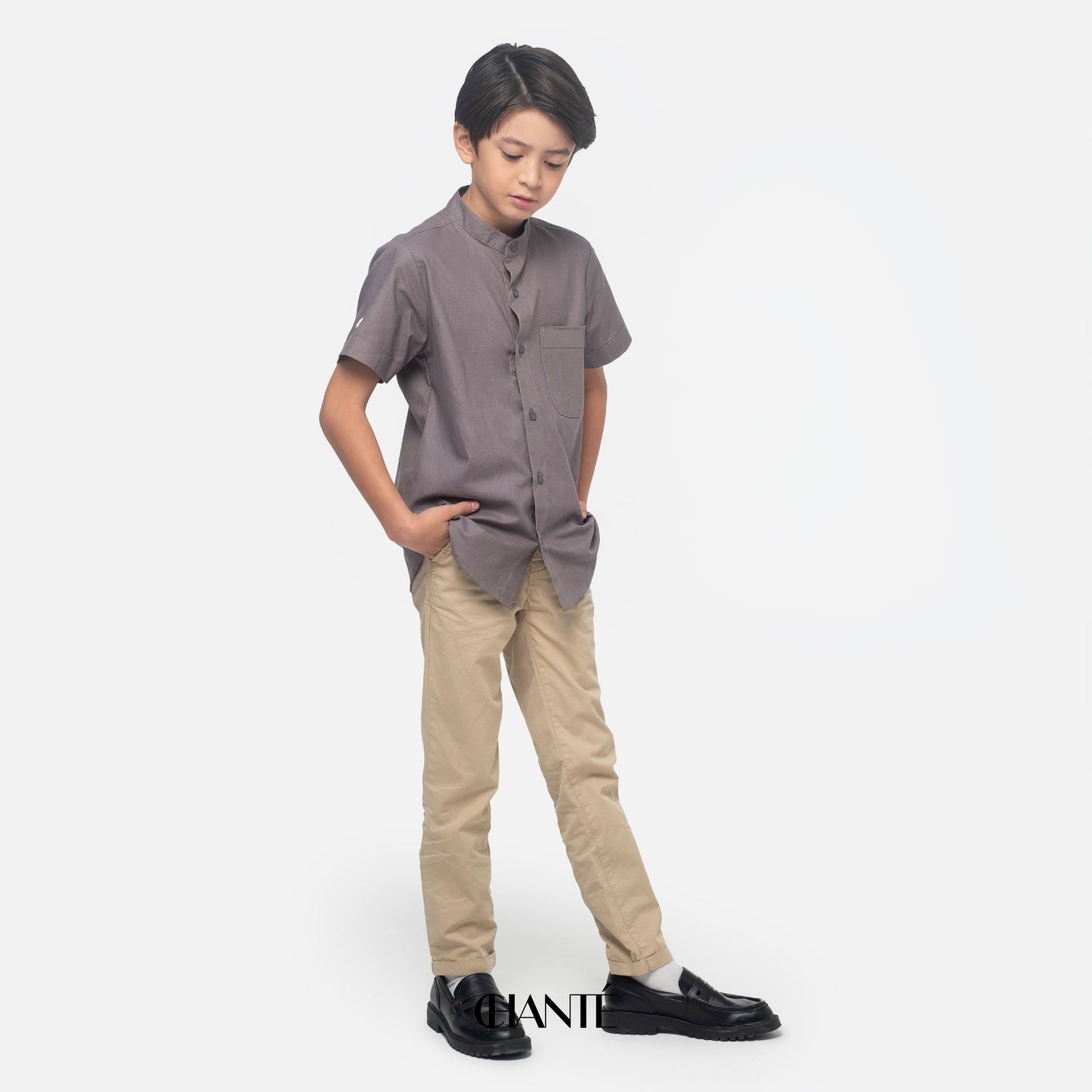 Chanté - Amal Boy Shirt in Grey