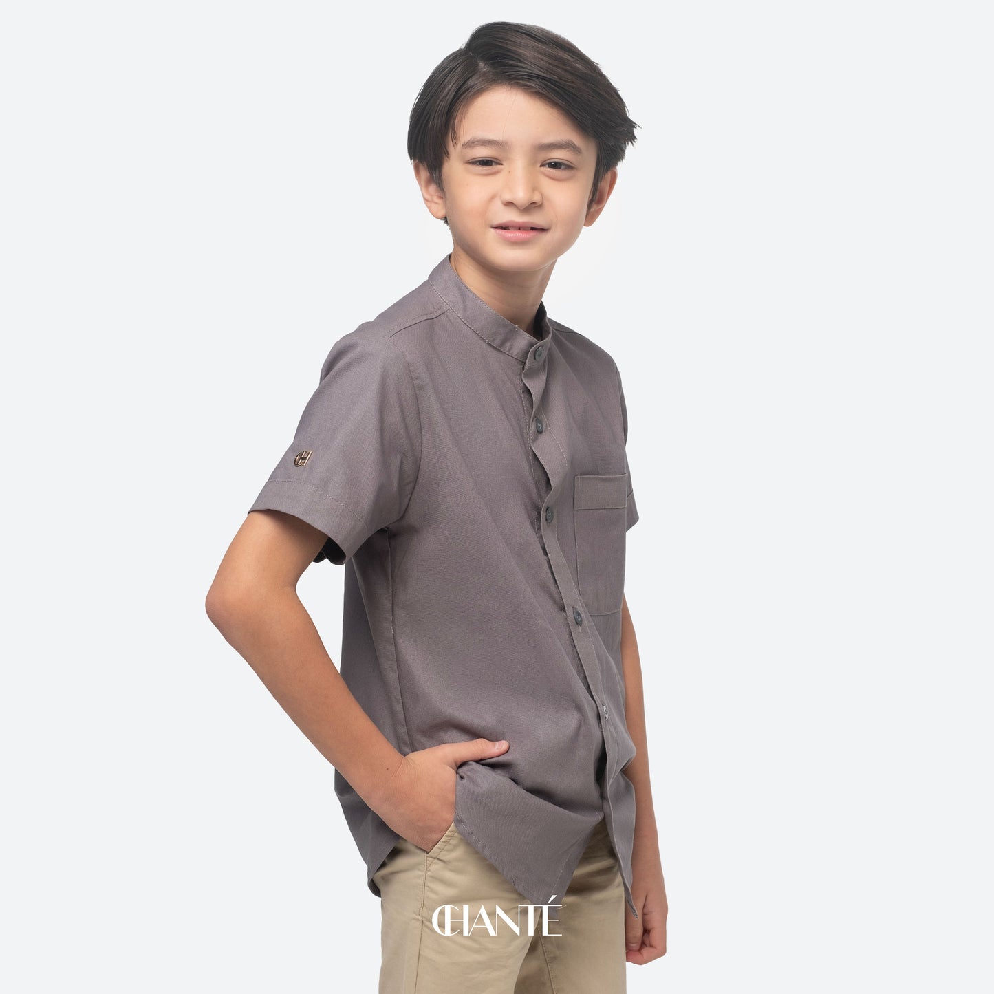 Chanté - Amal Boy Shirt in Grey