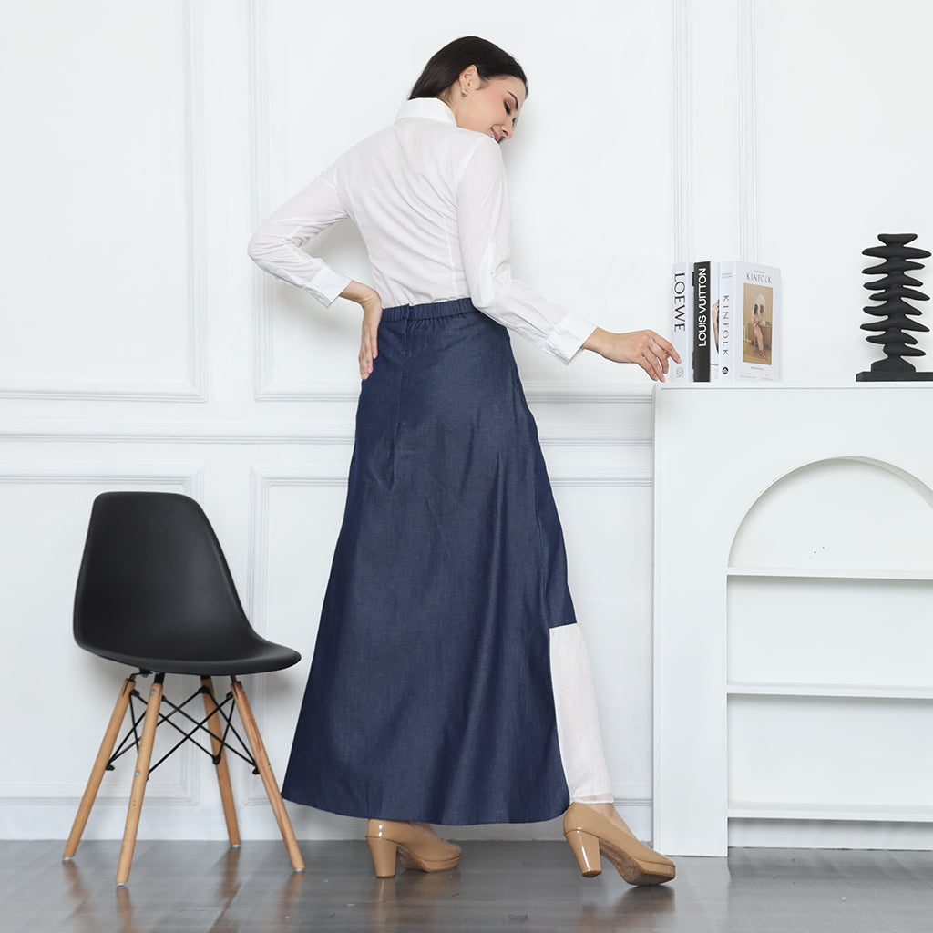 Chanté - Cara Skirt in Denim White