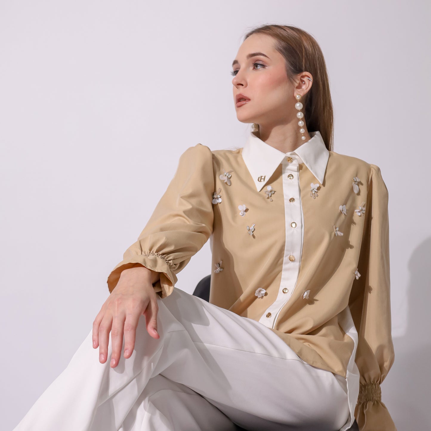 Chanté - Delanie Shirt in Tan