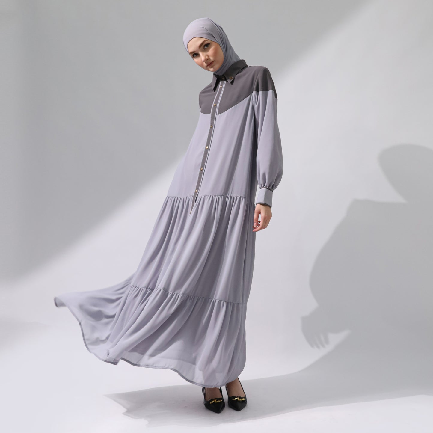 Chanté - Gia Dress Set in Grey
