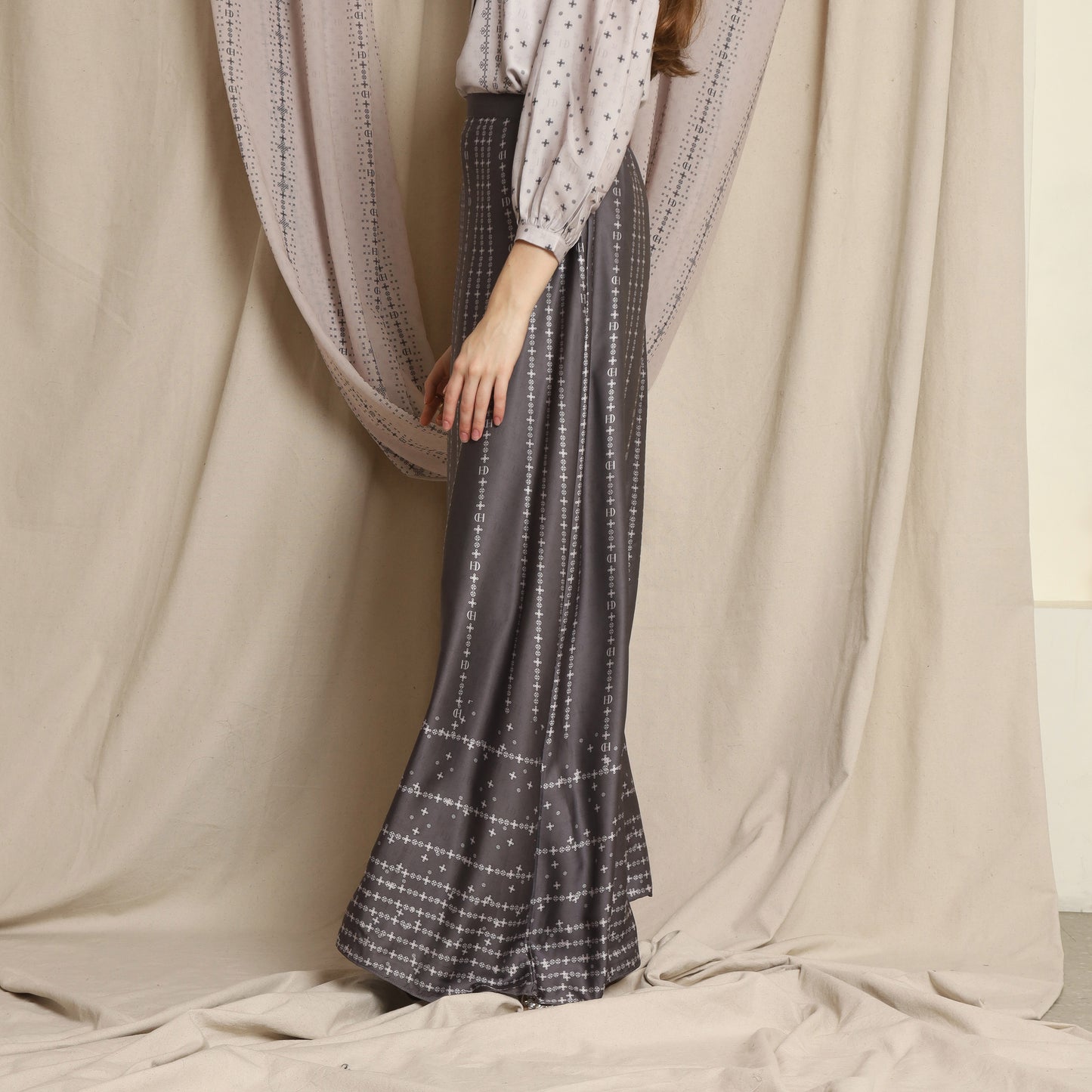Bundle 2 - Kezia Blouse & Keira Skirt in Charcoal