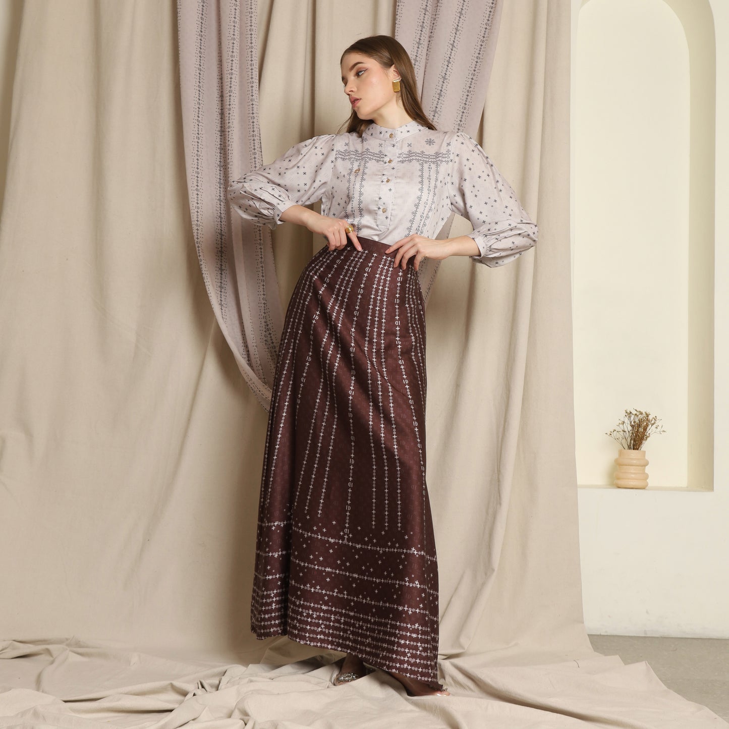 Chanté - Keira Skirt in Burgundy