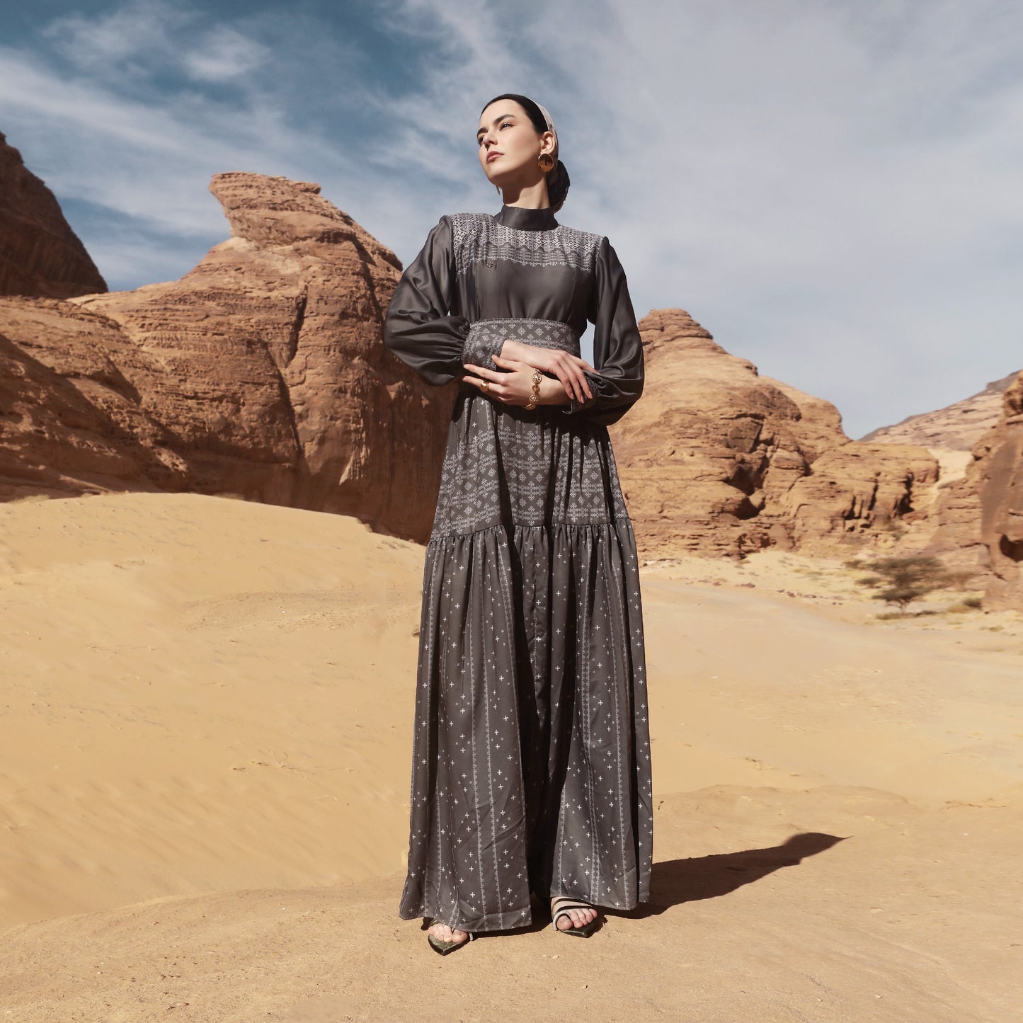 Chanté - Kaylani Dress in Charcoal