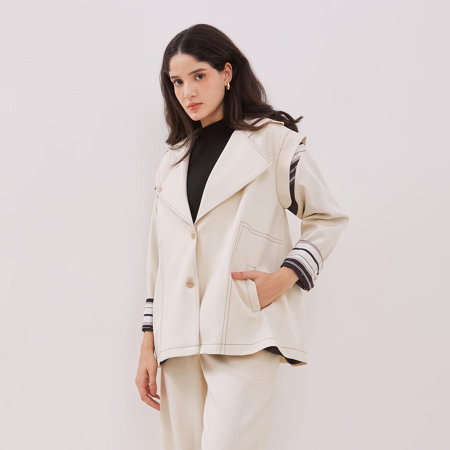 Chanté - Jovie Blazer in Ivory
