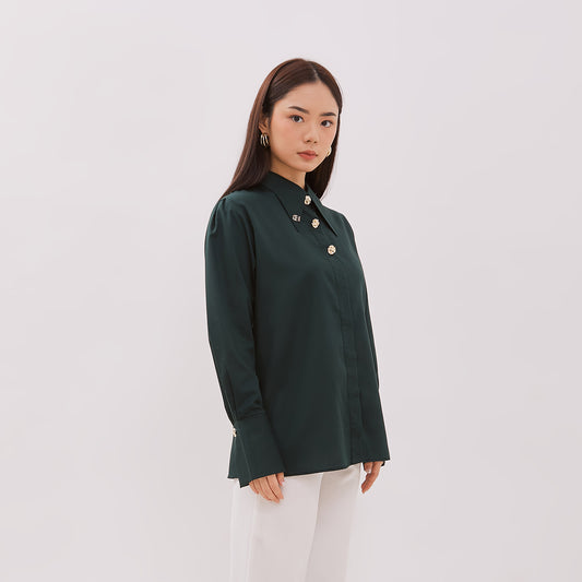 Chanté - Gaura Shirt in Emerald