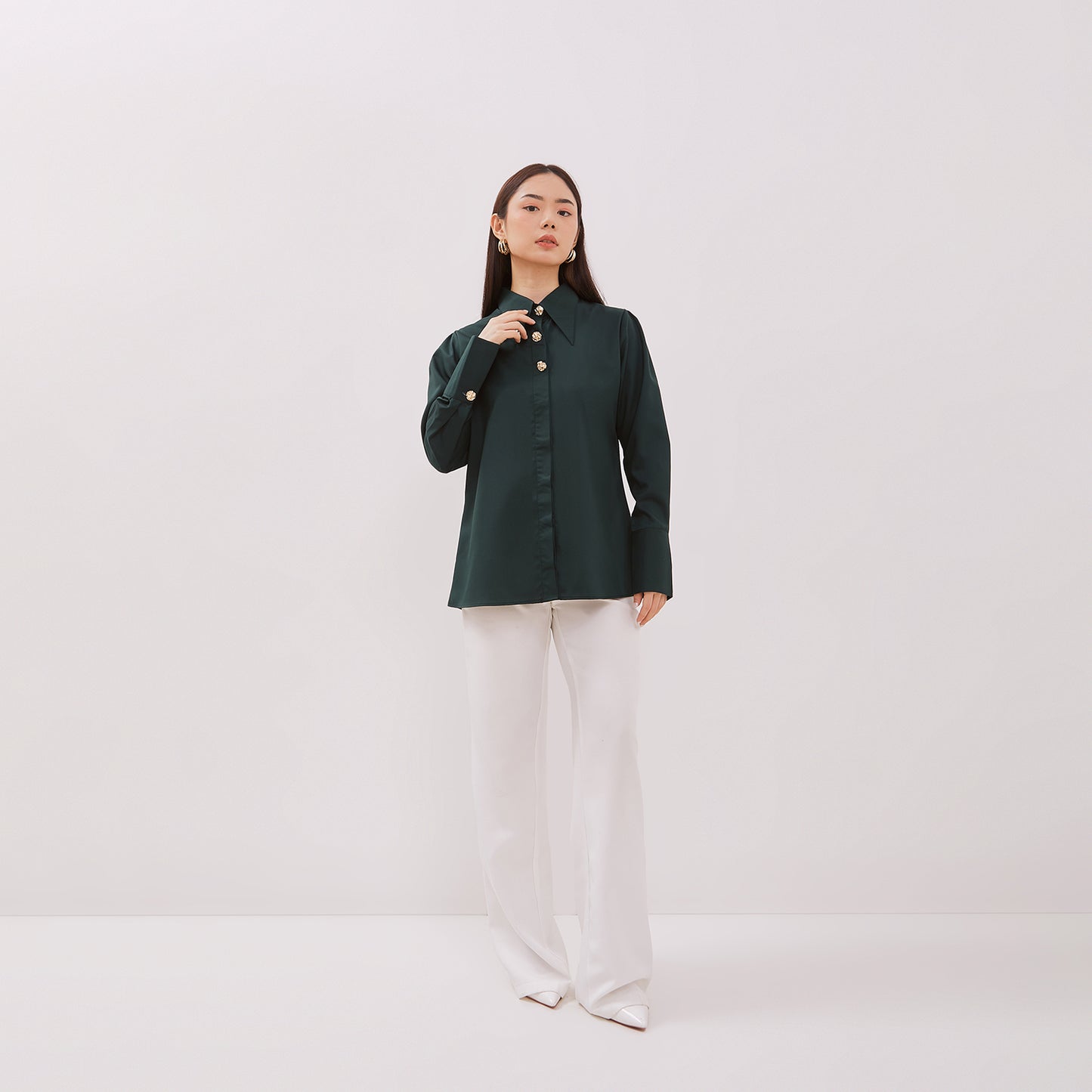 Chanté - Gaura Shirt in Emerald