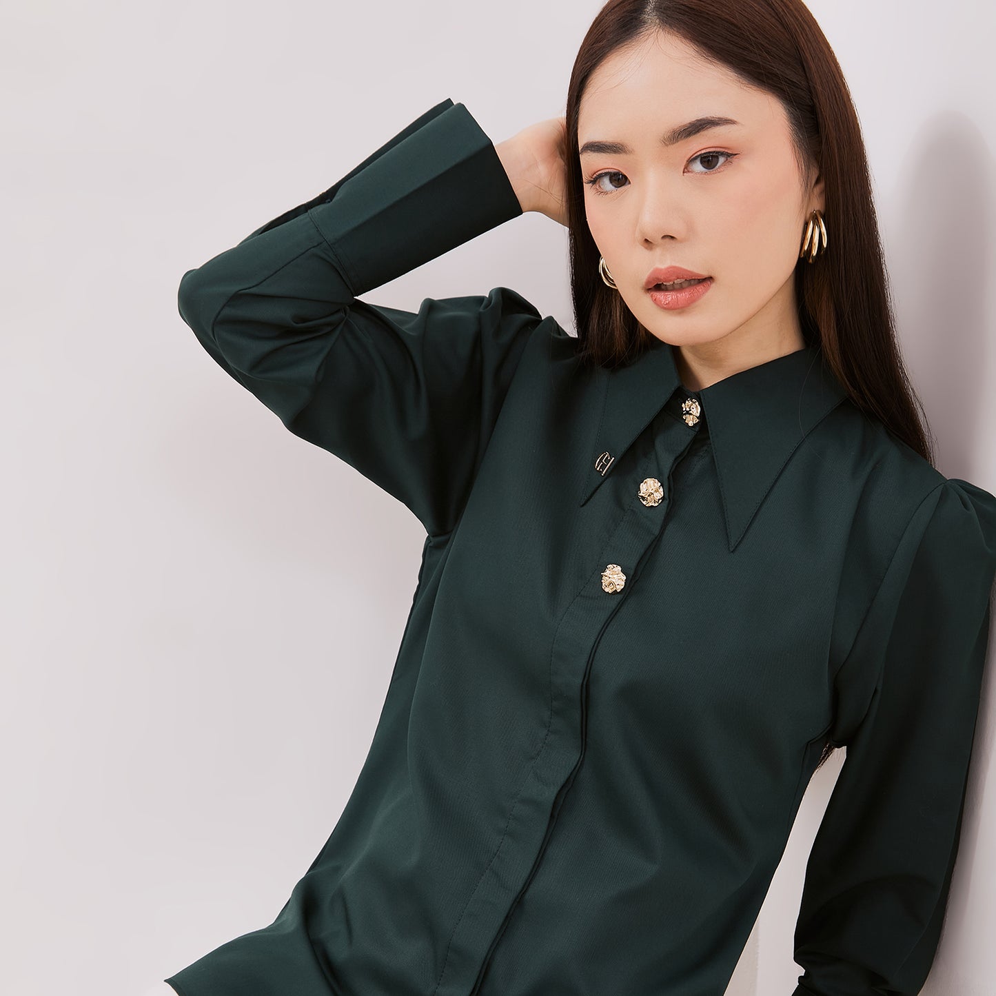 Chanté - Gaura Shirt in Emerald
