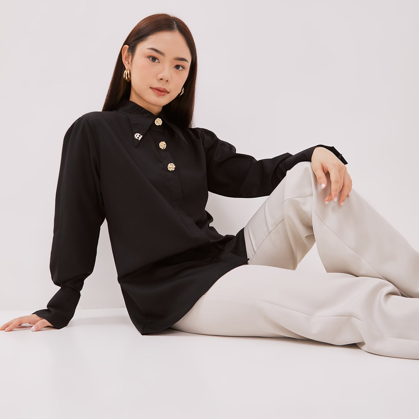 Chanté - Gaura Shirt in Black