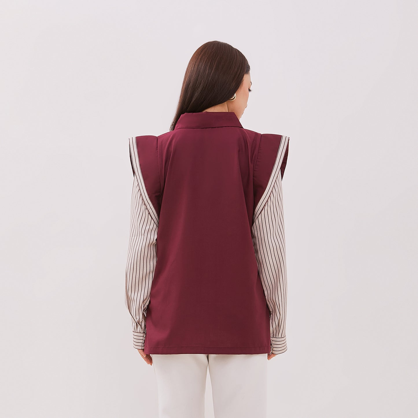 Chanté - Giana Shirt in Maroon