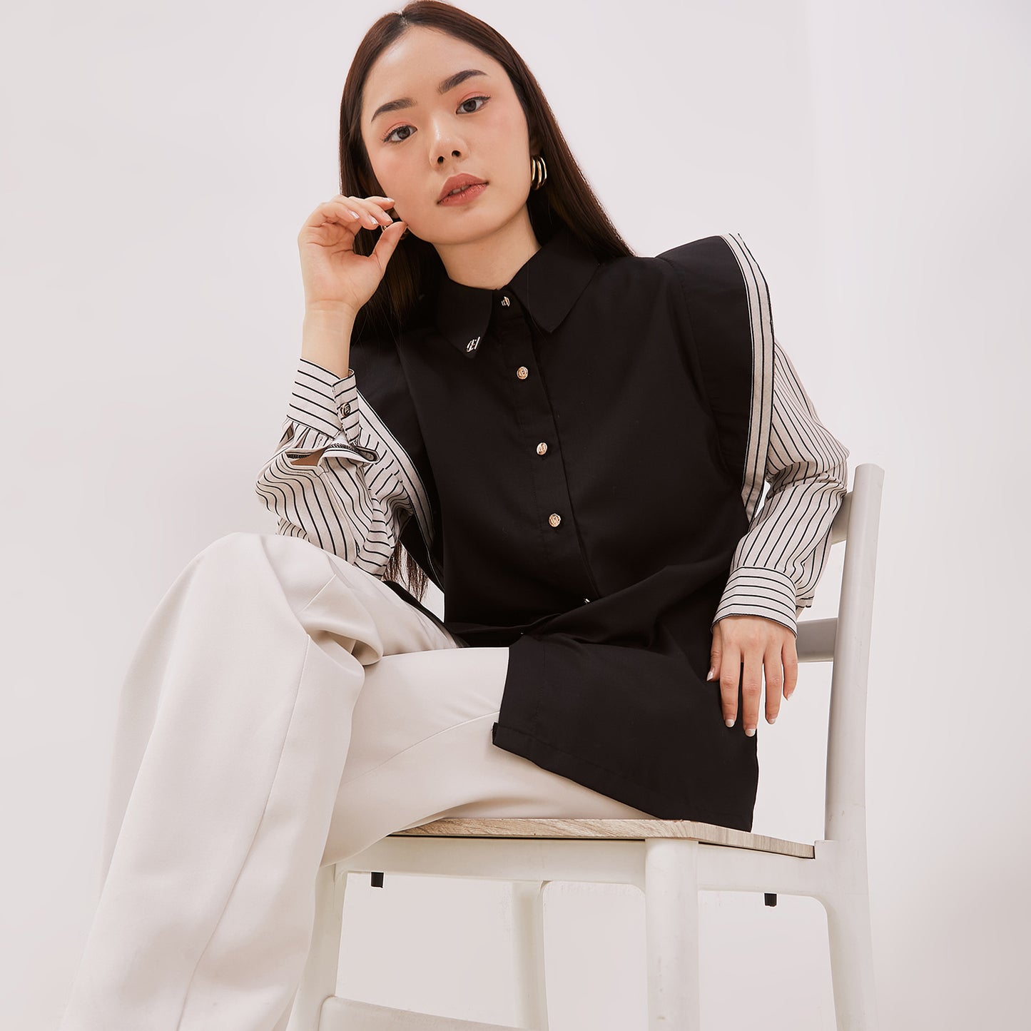 Chanté - Giana Shirt in Black