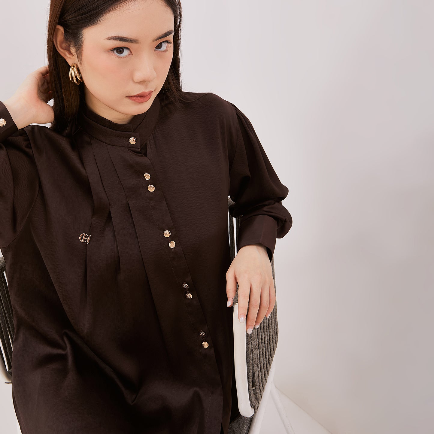 Chanté - Gilma Shirt in Espresso