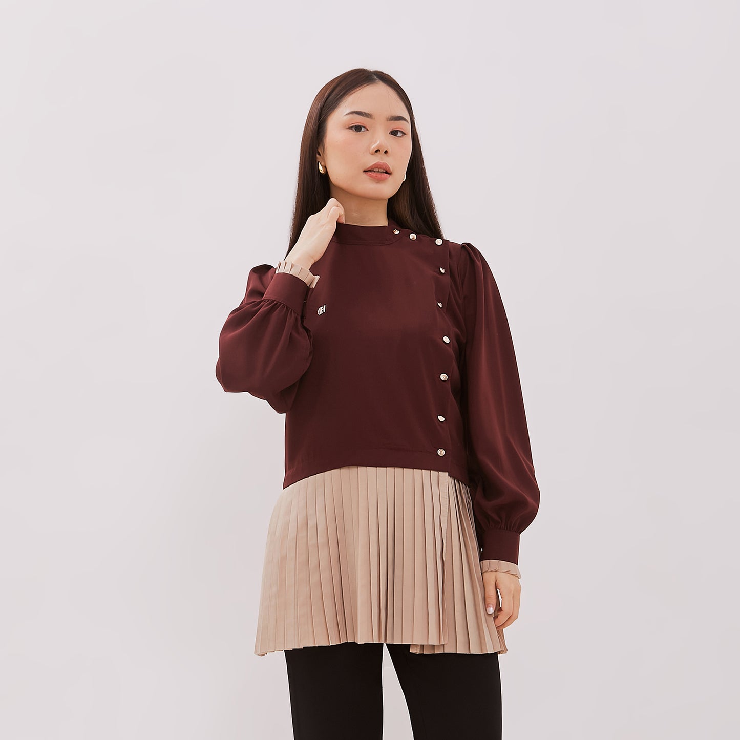Chanté - Gionna Blouse in Burgundy