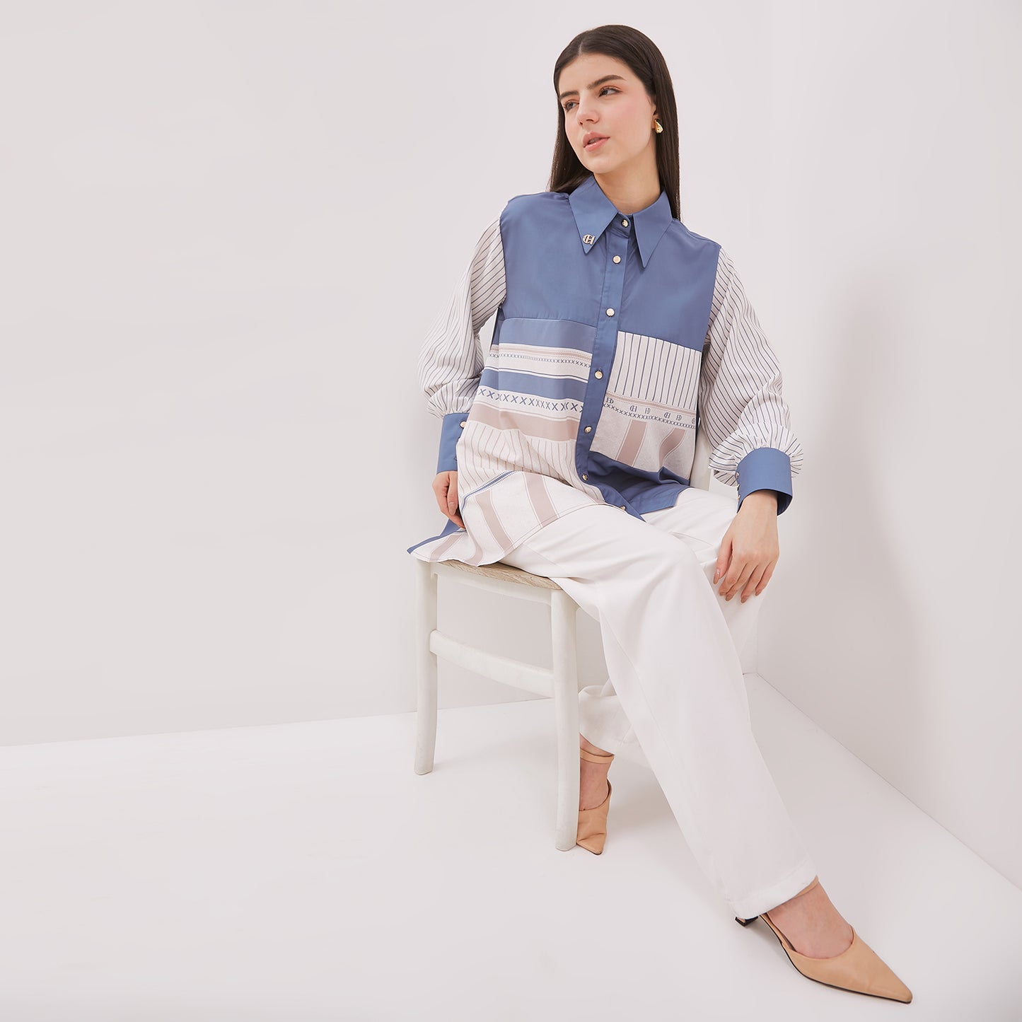 Chanté - Gilly Shirt in Pastel Blue