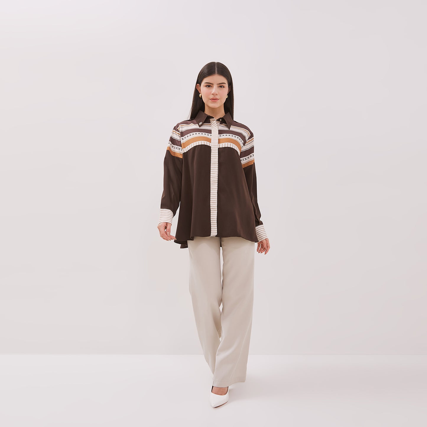 Chanté - Galla Shirt in Dark Choco