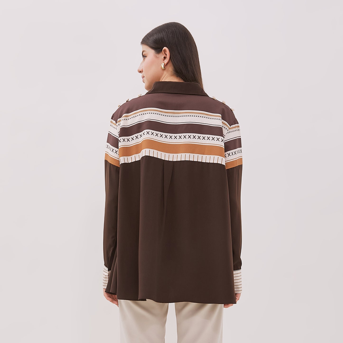 Chanté - Galla Shirt in Dark Choco