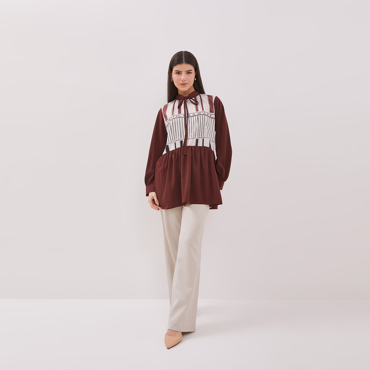 Chanté - Giselle Tunic in Maroon
