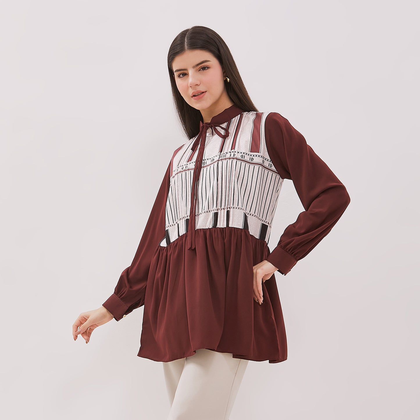 Chanté - Giselle Tunic in Maroon