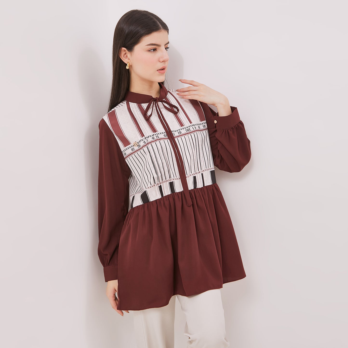 Chanté - Giselle Tunic in Maroon