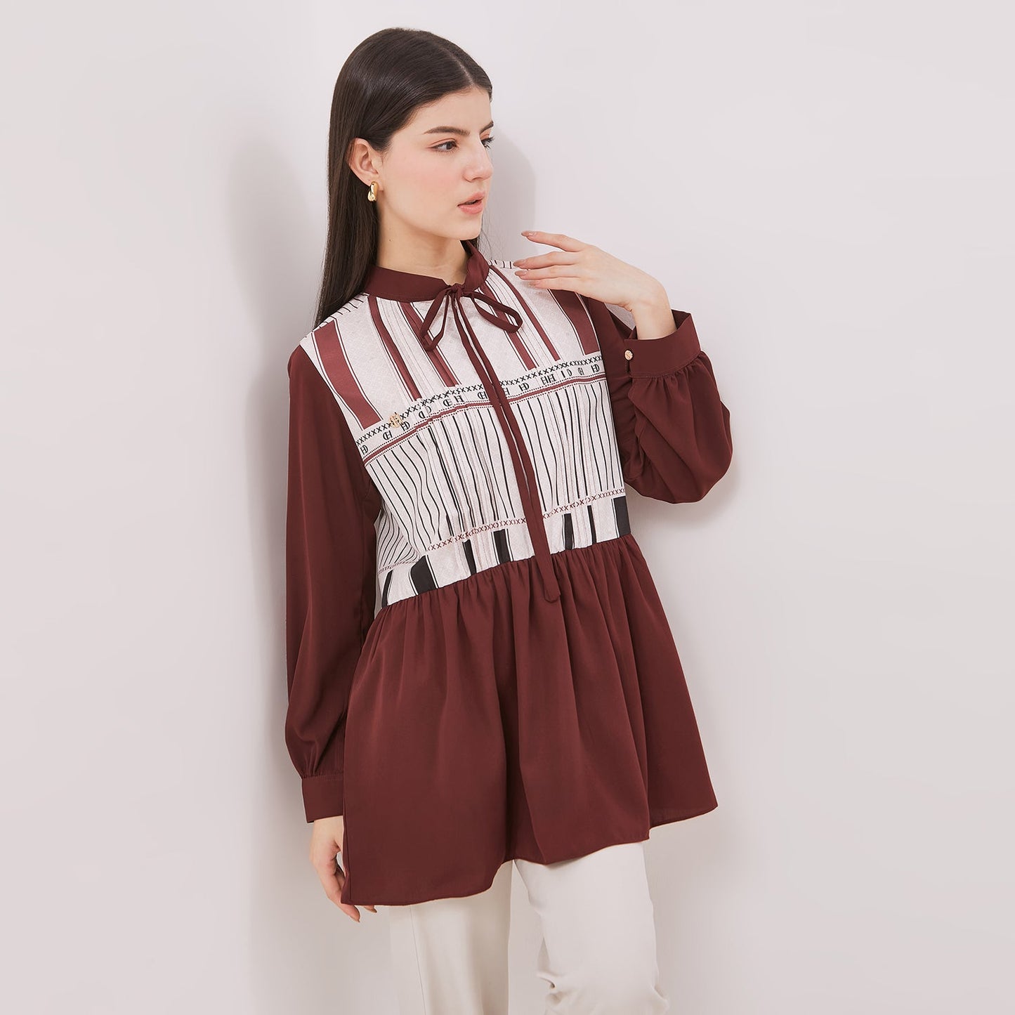Chanté - Giselle Tunic in Maroon