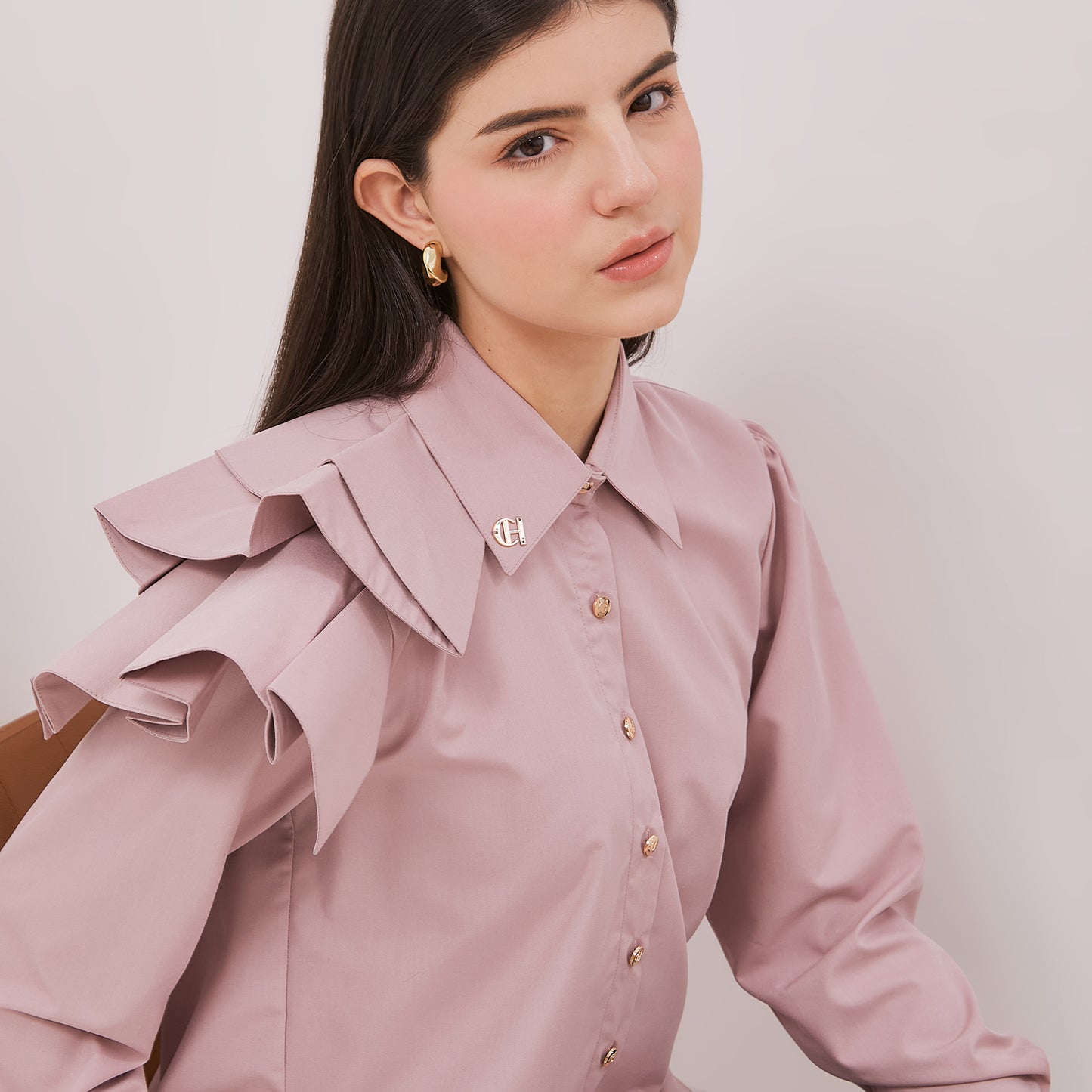 Chanté - Elaina Shirt in Mauve