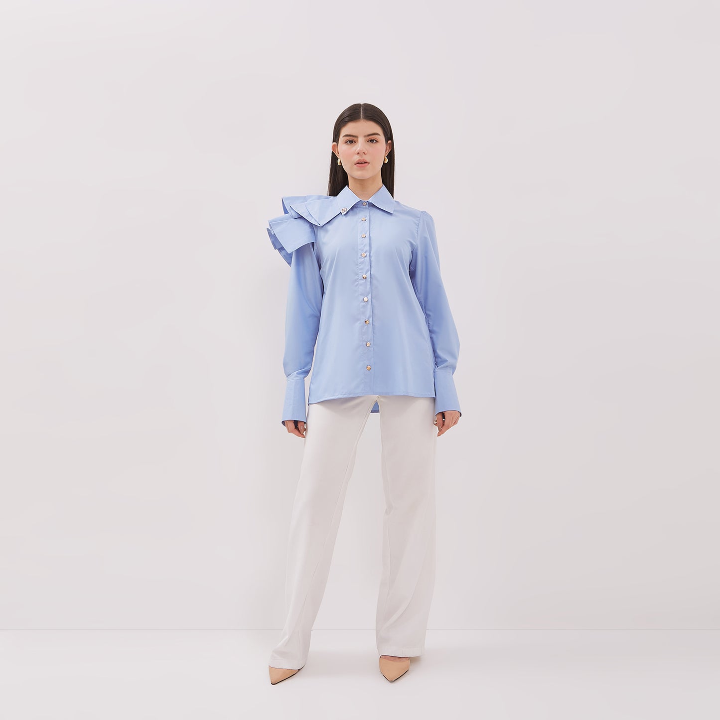 Chanté - Elaina Shirt in Baby Blue