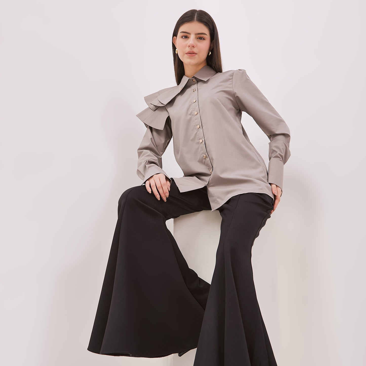 Chanté - Elaina Shirt in Grey
