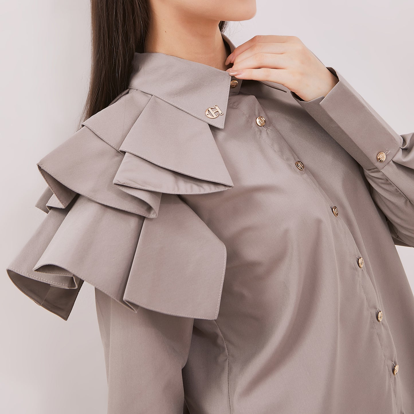 Chanté - Elaina Shirt in Grey
