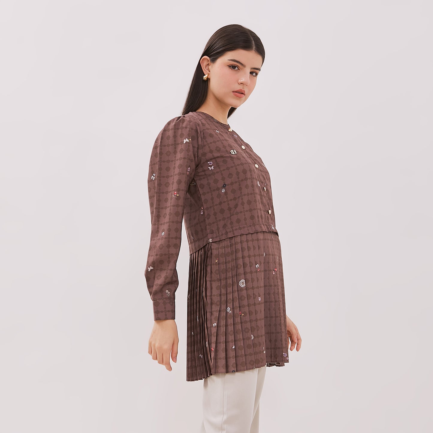 Chanté - Hazel Blouse in Dark Choco