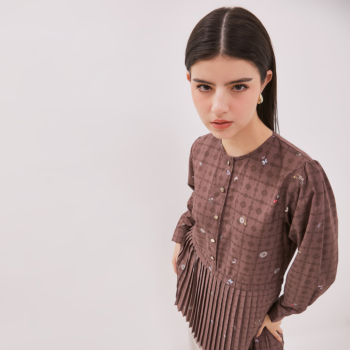 Chanté - Hazel Blouse in Dark Choco