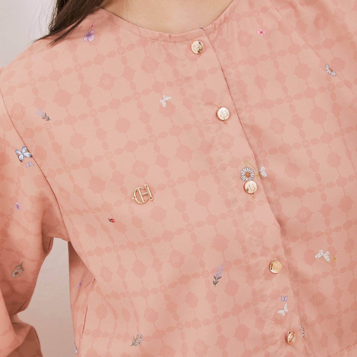 Chanté - Hazel Blouse in Salmon