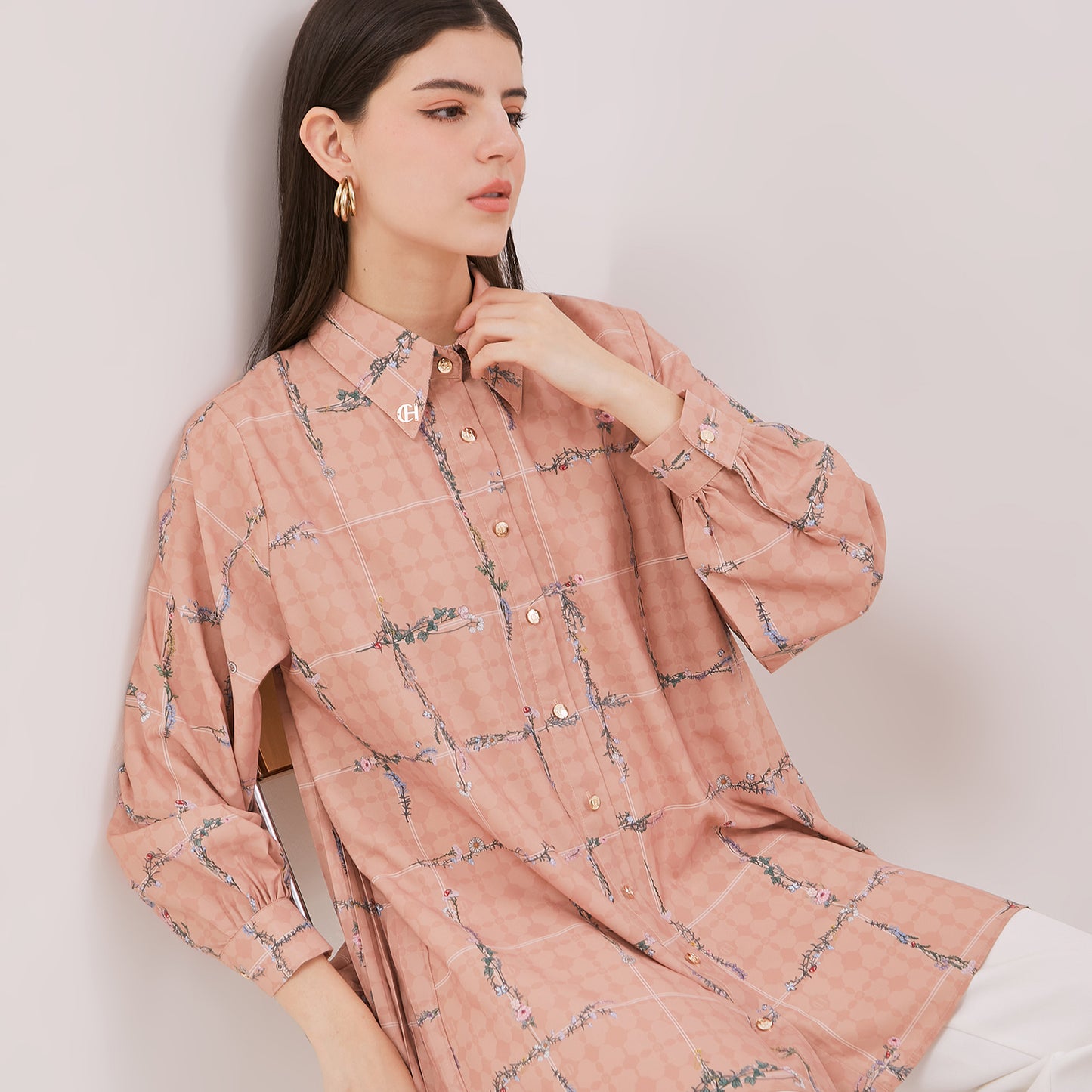 Chanté - Hadia Shirt in Salmon