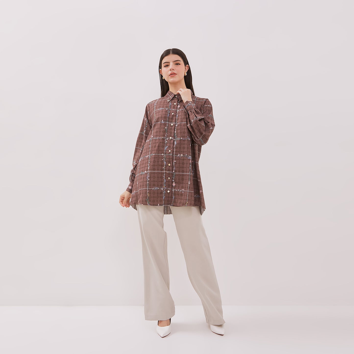 Chanté - Hadia Shirt in Dark Choco