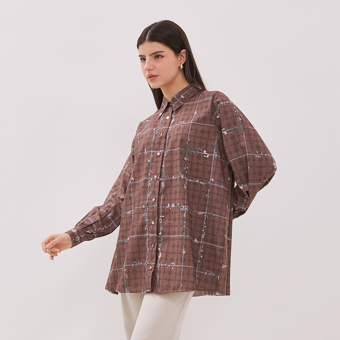Chanté - Hadia Shirt in Dark Choco