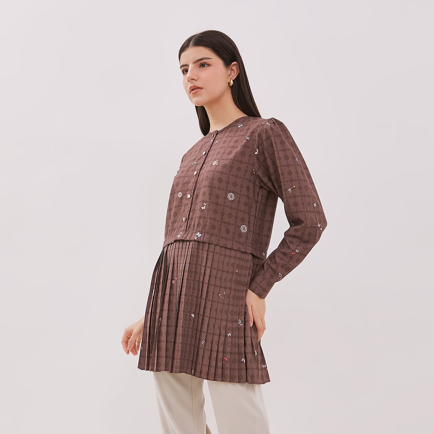 Chanté - Hazel Blouse in Dark Choco