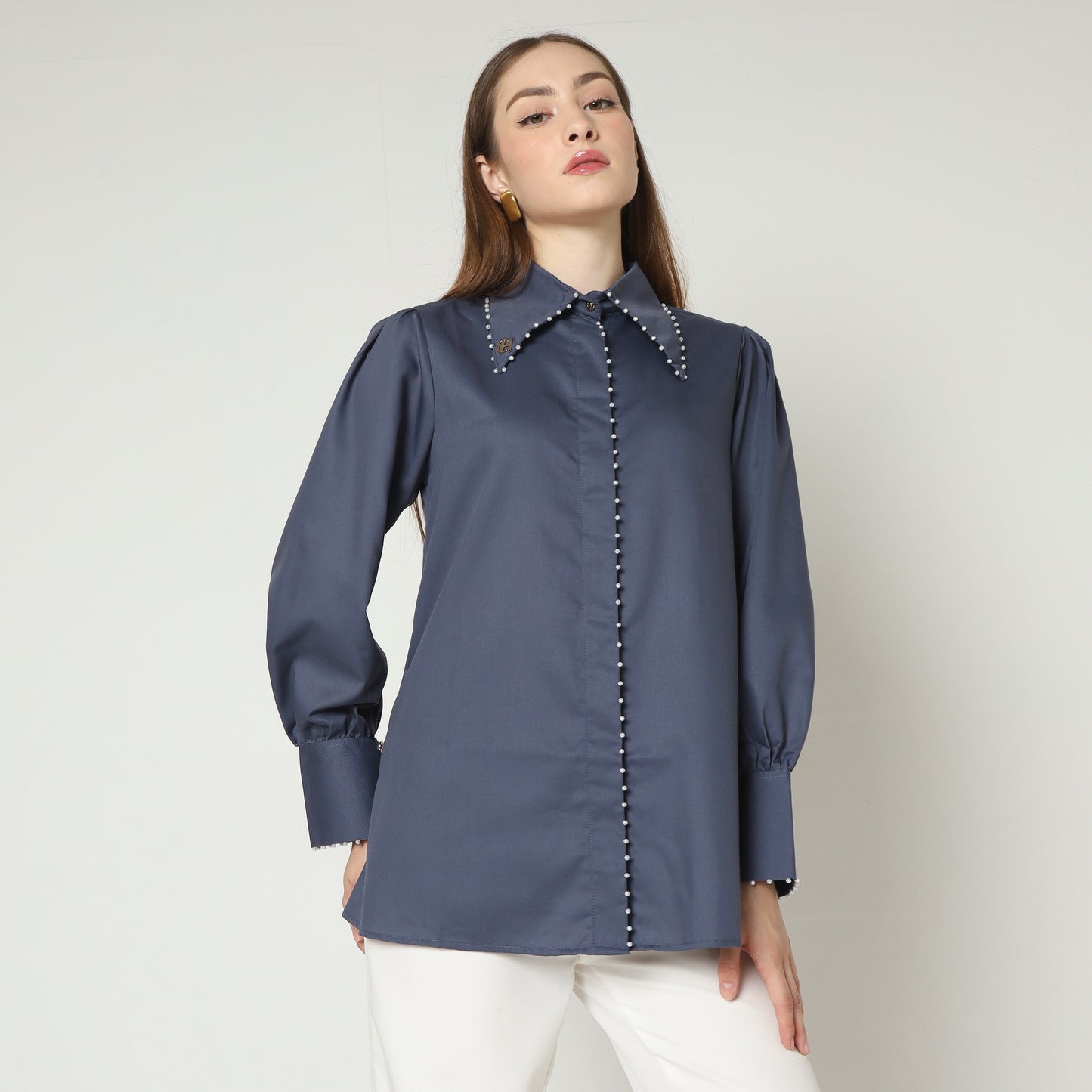 Chanté - Isela Shirt in Ash Blue