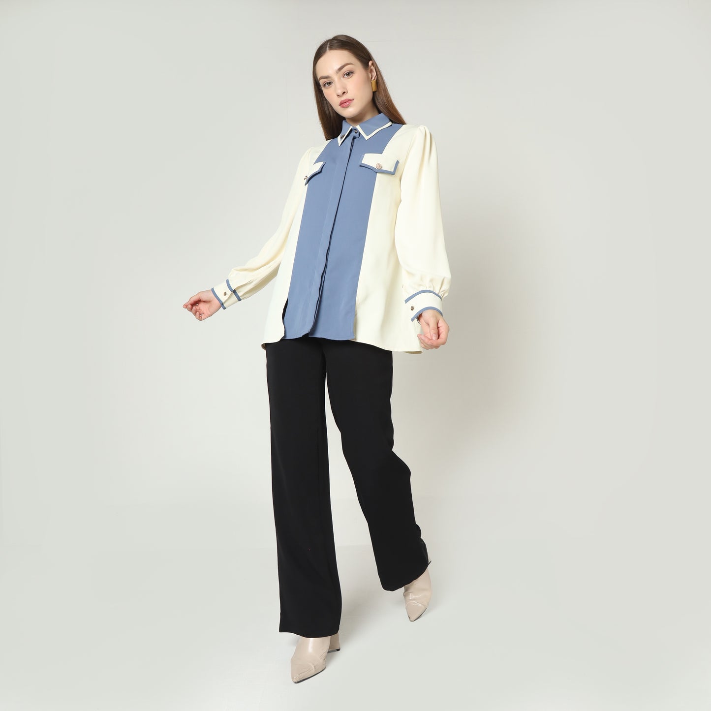 Chanté - Herina Shirt in Butter Denim